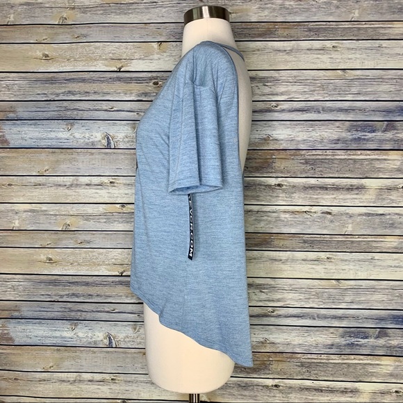 NWT EVCR Foil Skull Crop Tee, Sz Sm - Picture 4 of 10